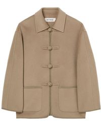 Rohe - Double-Faced Wool Jacket With Pankou Fastening - Lyst
