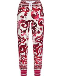 Dolce & Gabbana - Pantalon de jogging à imprimé Maiolica - Lyst