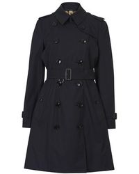 Burberry The Mid-length Chelsea Heritage Trench Coat - Blue