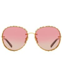 Louis Vuitton LV Ring Round Sonnenbrille - Pink