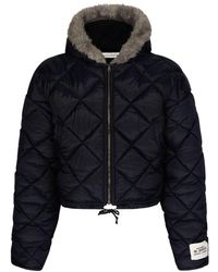 Dolce & Gabbana - Quilted Canvas Jacket With Hood - Lyst
