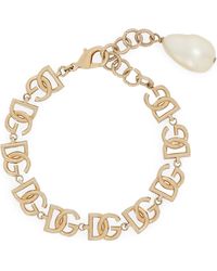 Dolce & Gabbana - Bracelet chaîne avec logos DG multiples - Lyst