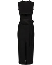 Dolce & Gabbana - Belted Midi Dress - Lyst