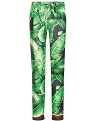 Dolce & Gabbana - Banana-Tree-Print Silk Pajama Pants - Lyst