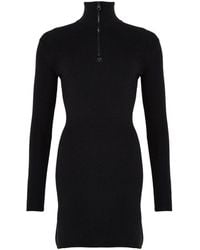 Courreges - Kleid Mit Stehkragen Und Reißverschluss - Lyst