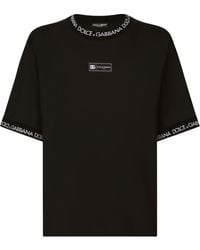 Dolce & Gabbana - Schwarze t-shirts und polos von dolce gabbana,schwarze kleidung von dolce gabbana - Lyst