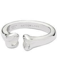 Hatton Labs Ring im Panzerkettendesign in Mettallic für Herren Herren Schmuck Ringe 