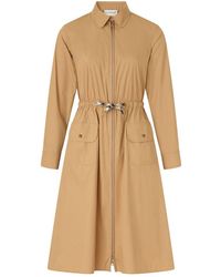 Moncler - Belted Midi Dress - Lyst