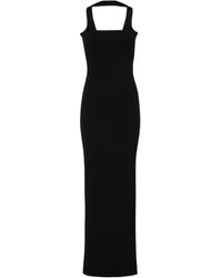 Courreges - Langes Kleid aus Rippstrick Hyperbole 90's - Lyst