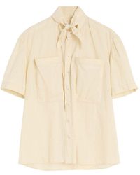 Lemaire - Short Sleeve Shirt With Foulard - Lyst