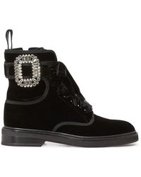 roger vivier combat boots