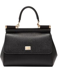 Dolce & Gabbana - Sicily Small Leather Top Handle Bag - Lyst