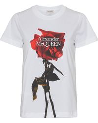 Alexander McQueen - Shadow Rose T-shirt - Lyst