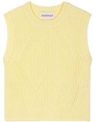 Bompard - Ribbed Sleeveless Wool And Cashmere Sweater - Lyst