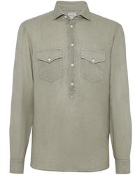 Brunello Cucinelli - Shirt With Chest Pockets - Lyst