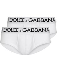 Dolce & Gabbana - Two-Pack Cotton Jersey Brando Briefs - Lyst