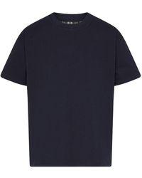 Bottega Veneta - Double Layer Striped Cotton T-Shirt - Lyst