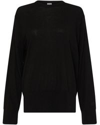 Totême - Crew-Neck Silk Cashmere Sweater - Lyst