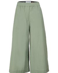 Loewe - Cropped Cotton Pants - Lyst