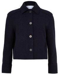 Harris Wharf London - Boiled Wool Short Jacket - Lyst