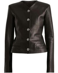 KHAITE - Nara Leather Jacket - Lyst