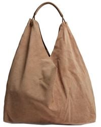 The Row Bindle Three Brown Suede Bag | Lyst
