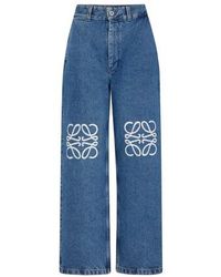 Loewe Denim BAGGY Jeans in Blue | Lyst