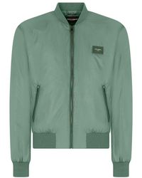 Dolce & Gabbana - Nylon Jacket With Branded Tag - Lyst