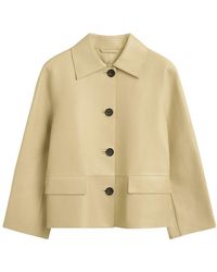 TOTEME - Jacke Aus Kaschiertem Leder - Lyst