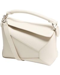 Loewe - Puzzle Edge Kleine Schultertasche Aus Strukturiertem Leder - Lyst