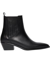 Vanessa Bruno - Leather Cowboy Ankle Boots - Lyst