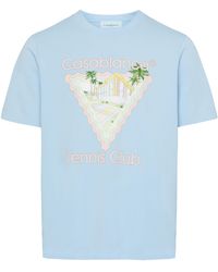 Casablanca - Bedrucktes T-Shirt Maison de reve - Lyst
