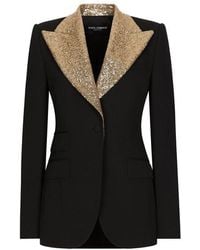 Dolce & Gabbana - Single-breasted Wool Jacket - Lyst