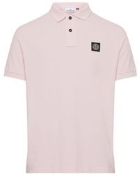 Stone Island - Short-Sleeved Polo Shirt With Logo - Lyst