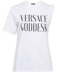 Versace - Goddess Roll-Up T-Shirt - Lyst