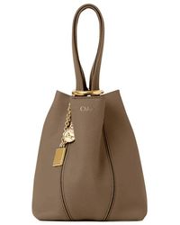 Chloé - Cabas-Tasche Aus Genarbtem Leder Spin - Lyst