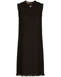 Dolce & Gabbana - Sleeveless Raschel Tweed Dress - Lyst