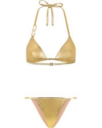 Dolce & Gabbana - Triangle bikini with DG logo - Lyst