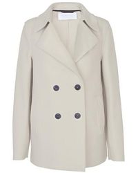 Harris Wharf London Manteau en laine pressée - Neutre