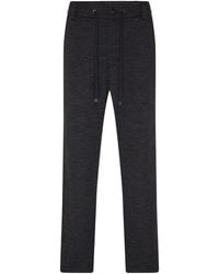 Moncler - Wool-Blend Drawstring Ankle Pants - Lyst