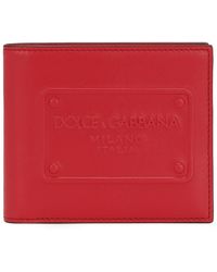 Dolce & Gabbana - Calfskin Bifold Wallet - Lyst
