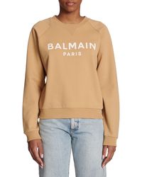 Sweatshirt Balmain en coloris Rose Femme Vêtements Articles de sport et dentraînement Sweats 