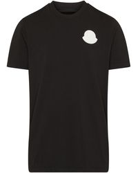 Moncler - Kurzarm-T-Shirt mit Logo - Lyst