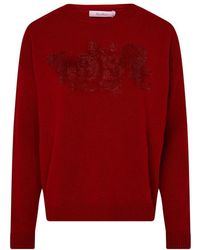 Max Mara - Nias Round Neck Wool Cashmere Sweater - Lyst