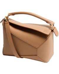 Loewe - Petit Sac Puzzle En Cuir De Veau Grainé Souple - Lyst