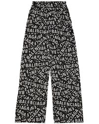 Balenciaga - Logo Strips Pajama Pants - Lyst