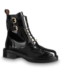 lv boots black