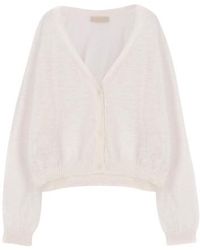 Momoní La Spezia Sweater In Slubbed Linen - White