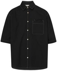 Lemaire - Double Pocket Short Sleeve Shirt - Lyst