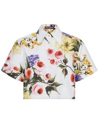 Dolce & Gabbana - Short Cotton Shirt - Lyst